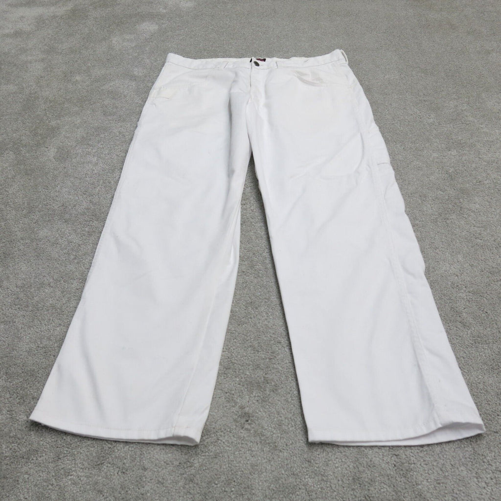 J. Jill Womens Jeans Wide Leg Denim Stretch Mid Rise Pockets White