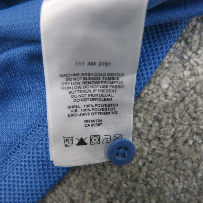 Columbia Sportswear Men Golf Polo Shirt Short Sleeve Collar Button Blue Medium