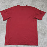 Nike Men's Pullover T-Shirt Round Neck Dri Fit Short Sleeve Solid Red Size Small