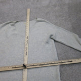 Ann Taylor Loft Womens Sweater Knitted Long Sleeve V Neck Light Light Gray SZ M