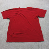 Adidas The Go To Tee Mens Crew Neck T Shirt 100% Cotton Graphic Tee Red Size XL