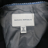 Banana Republic Men Blazer Coat Single Breasted Long Sleeves Pockets Black SZ 2T