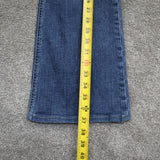 White Black House Market Womens Bootcut Jeans Denim Blue Low Rise Stretch Size 8