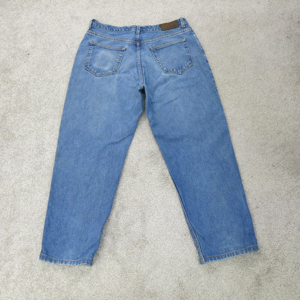 Tommy Hilfiger Jeans Womens W36XL30 Blue Denim High Rise Stretch Straight Leg