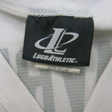 Logo Athletic Mens Sports V Neck T Shirt Short Sleeves FAVRE #4 White Size XL