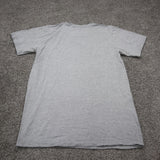 Adidas Mens T Shirt Top Crew Neck Graphic The Go To Tee Short Sleeve Gray Sz SP