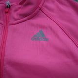 Adidas Women's Pullover Sweatshirt Mock Neck Long Sleeves Pink Size Medium