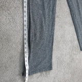 Adidas Womens Activewear Track Pant Straight Leg Elastic Waist 3 Stripe Gray XL