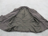 Tahari Womens Blazer Coat Single Breasted Long Sleeve Pockets Light Brown Size 8