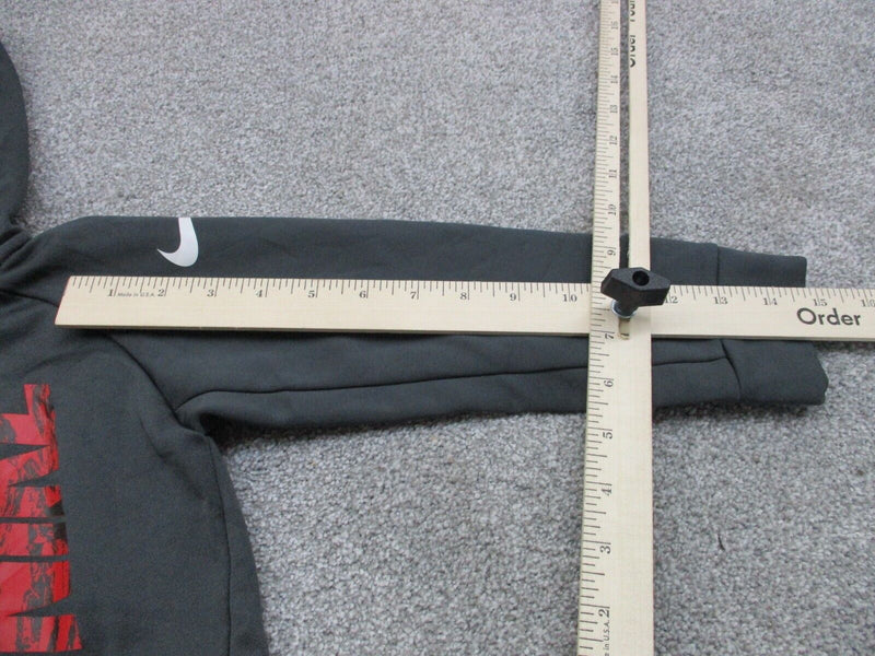 Nike DRI-FIT Hoodie Boys Black Size 3T Full Zip Up Sweatshirt Long Sleeve