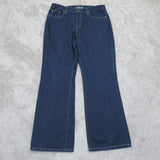 Lauren Jeans Co. Ralph Lauren Mens Classic Bootcut Jeans Mid Rise Blue Size 14