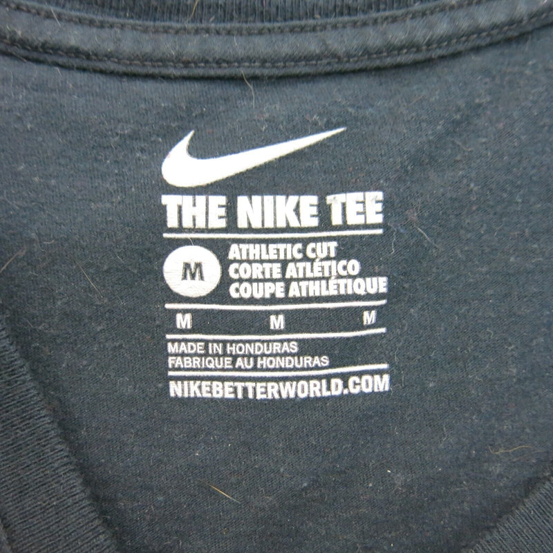 The Nike Tee Mens T Shirt Short Sleeve Athletic Cut Crew Neck Black Size Medium