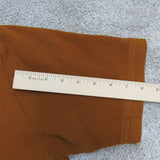 Harley Davidson Men Golf Polo Shirt Short Sleeve 100% Cotton Dark Orange Size M