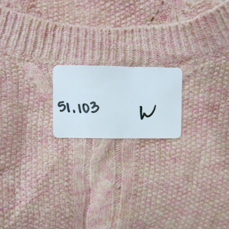 J. Jill Womens Pullover Sweater Crew Neck Long Sleeves Pink Peach Size Large