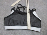 90 Degree by Reflex Sports Bra Womens Size Medium Black Adjustable Strap Solid