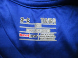 Under Armour Sports T-Shirt Youth Boys Large Royal Blue Short Sleeves Heatgear