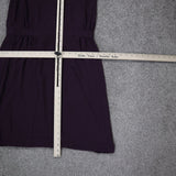 H&M Womens Pullover  Sheath Dress Sleeveless V Neck Dark Purple Size 14