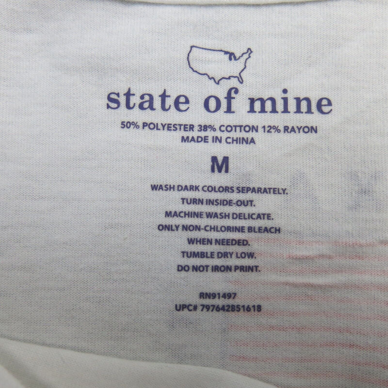 State Of Mine Womens Pullover Sweatshirt Long Sleeves Crew Neck Solid White M