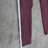 H&M Mens Skinny Fit Jeans Stretch High Rise 5 Pockets Maroon Size US 33