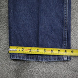 Wrangler Mens Straight Leg Denim Jeans 100% Cotton High Rise Blue Size W44XL30
