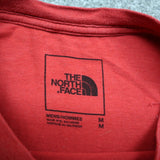 The North Face Mens Bear Graphics T Shirt Short Sleeves Medium Red Round Neck