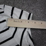 White House Black Market Women's Striped Knit Top  Medium White Black Pullover