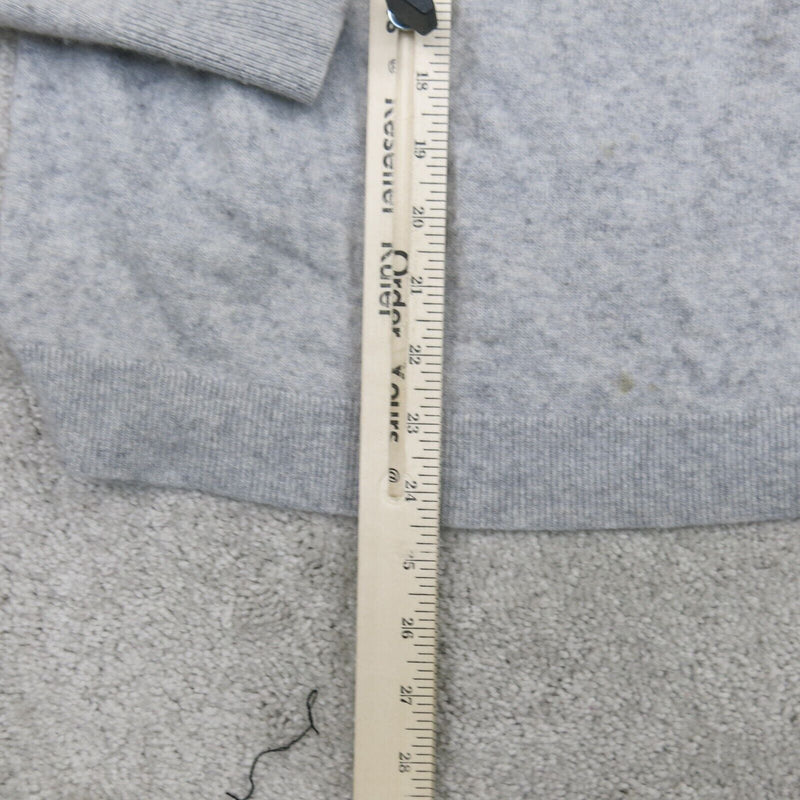 Banana Republic Pullover Sweater Round Neck Long Sleeves Gray Size Medium