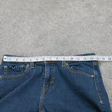 Levis Womens Skinny Leg Jeans Stretch Mid Rise Five Pockets Blue Size W29