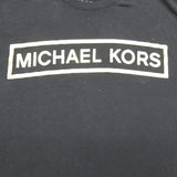 Michael Kors Mens Sweatshirt Crew Neck Long Sleeve 100% Cotton Black Size Small