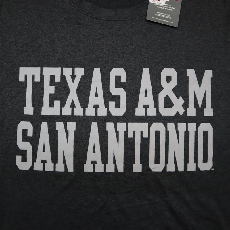 Champion Sports T-Shirt Men's Size 2XL Charcoal Gray Texas A&M San Antonio Shirt