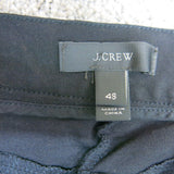 J Crew Womens Skinny Leg Trouser Dress Pants Mid Rise Zipper Pocket Black SZ 4S