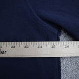 L.L. Been Mens Henley Neck Sweatshirt Long Sleeves 100% Cotton Blue Size X Large