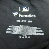 Fanatics Mens Crew Neck T Shirt Tee Short Sleeves 100% Cotton Logo Blue Size 2XL