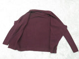 Tahari Womens Cardigan Sweater Knitted Long Sleeve Front Open Red Size Large