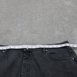 Wrangler Mens Jeans Straight Leg Denim Relaxed Fit High Rise Black Size W42XL30