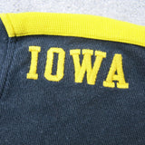 Nike Team Mens Sweatshirt V Neck 100% Cotton Long Sleeves Iowa Logo Black Large