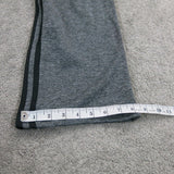 Adidas Womens Activewear Track Pant Straight Leg Elastic Waist 3 Stripe Gray XL