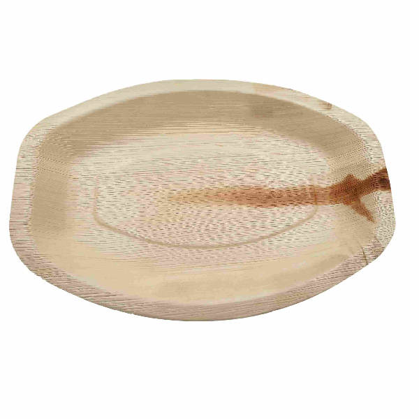 Dtocs Palm Leaf Platter Serving Tray 10x14 Oval (Pack 5) | Bamboo Look Compostable Charcuterie, Fruit, Serving Tray