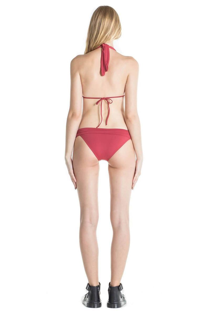 Nina Halter Bikini Top with Pads - Terracotta