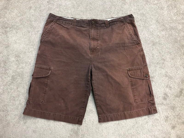 Tommy Hilfiger Shorts Mens 40 Brown Cargo Insulated Workwear Hiking Outdoor