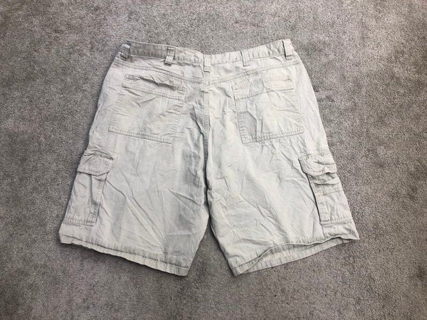Wrangler Shorts Mens 40 Gray 130273 Cargo Outdoor Workwear 100% Cotton Casual