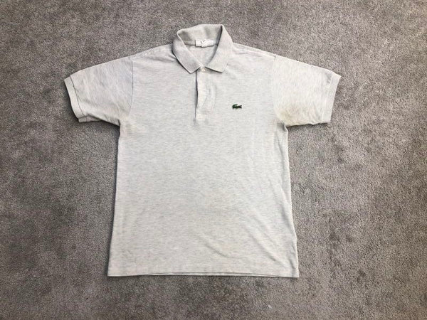 Lacoste Polo Shirts Mens Small Light Gray Classic Fit Short Sleeve Lightweight