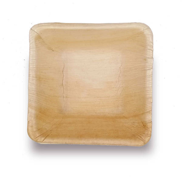 Dtocs Palm Leaf Bowls 5 Inch Square (Pack 50) | Bamboo Bowl Like Compostable Disposable Bowls For Serving Fruits, Soup, Cereal