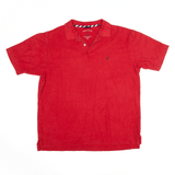 NAUTICA Polo Shirt Red Short Sleeve Mens M