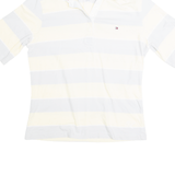 TOMMY HILFIGER GOLF Yellow Striped Short Sleeve Polo Shirt Womens M