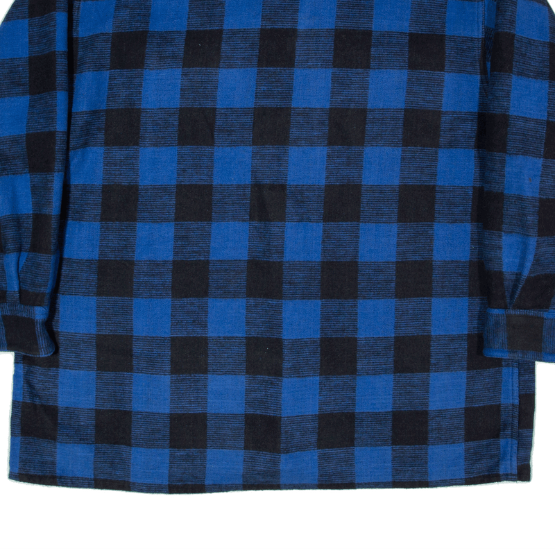 MCALLISTER Flannel Shirt Blue Check Long Sleeve Mens XL