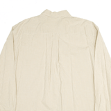 NAUTICA Embroidered Brown Check Long Sleeve Shirt Mens XL