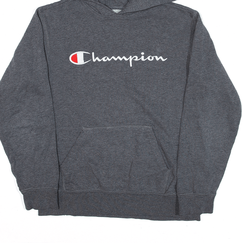 CHAMPION Sports Hoodie Grey Pullover Boys L