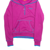 KICKERS Embroidered Purple Pullover Hoodie Womens M