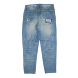 DIESEL Distressed Jeans Blue Denim Regular Tapered Stone Wash Mens W32 L28